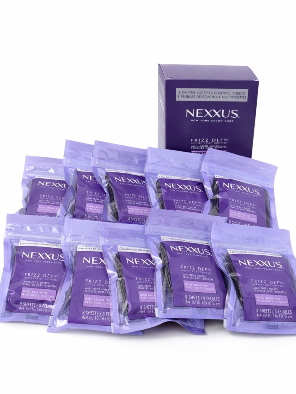 Nexxus Frizz Defy Anti-Frizz Sheets Hair Smoothing Travel Pack | New in Box